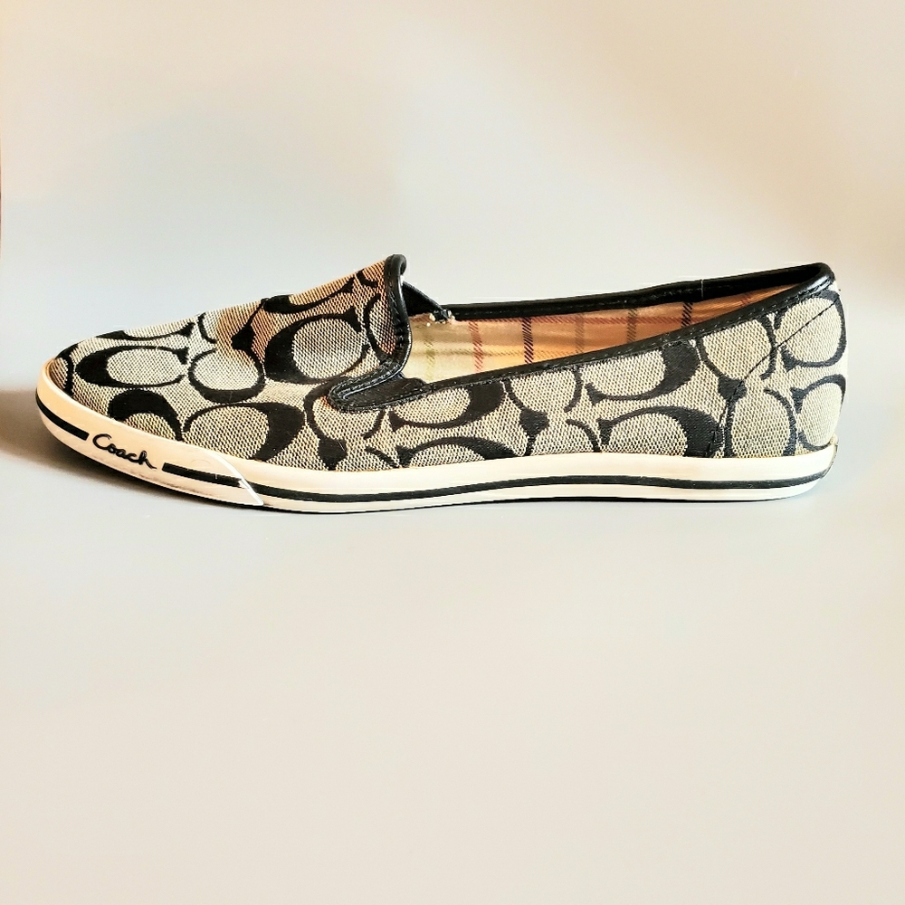 Coach Signature Slip On Shoes